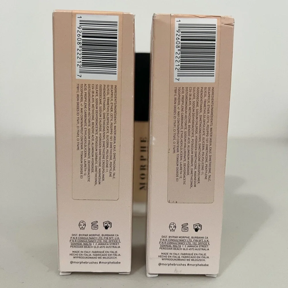 Morphe Filter Effect Soft-Focus Foundation Filter Light 3 Lot of 2 0.94oz Each